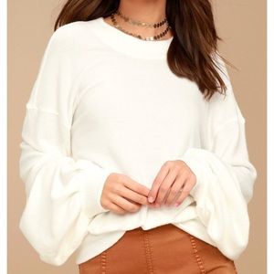 Free People TGIF Pullover Sweatshirt. Small